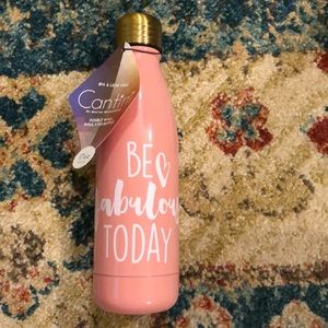 Pink water bottle